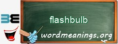WordMeaning blackboard for flashbulb
